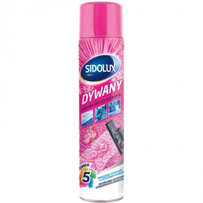 Sidolux Dywany Pianka do czyszczenia, kwiatowa 600 ml